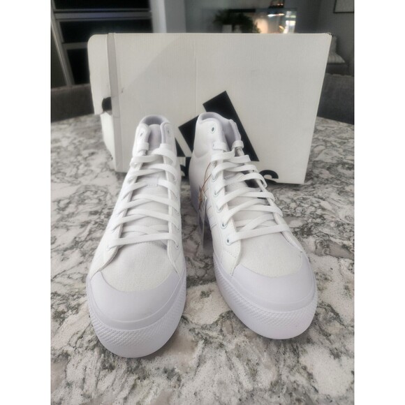 Adidas Women's Bravada 2.0 Platform Sneakers IE2316 Cloud White Size 11 NEW - Picture 2 of 5